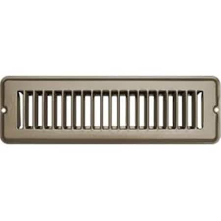 Overtime 2 x 10 in. Tan Metal Undampered Vent Register OV2445511
